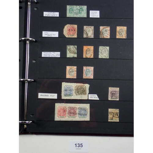 135 - Transvaal/South Africa: Well-presented, date -ordered QV/KEVII mint & used collection in 13 page alb... 