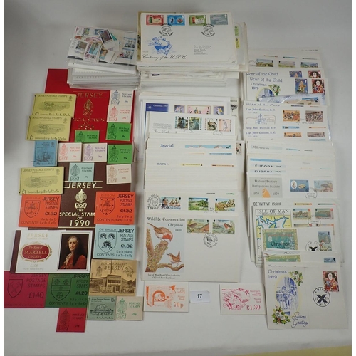 17 - Channel Islands: Large accumulation of QEII mint & used Jersey stamps, mostly decimal, in 4 stock-bo... 