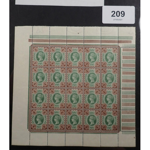 209 - GB: Unmounted mint QV 