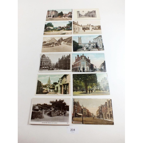 231 - Postcards - Post Offices - range LK P.O's including Rushden, Tarring, Lowick, Lee, Medmenham etc. (2... 