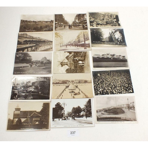 237 - Postcards - Miscellaneous - real photographic cards, chiefly topo including The Camp Monmouth 1927, ... 