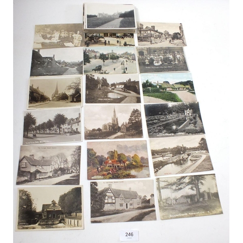 246 - Postcards - Oxon topographical including Dorchester Village, Banbury market place, RP Chipping Norto... 