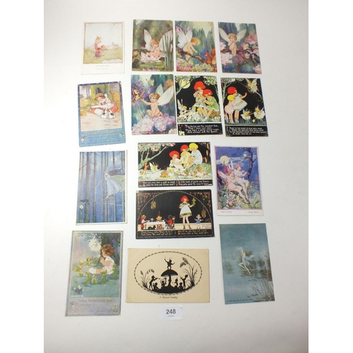 248 - Postcards - fairies selection with Spurgin 