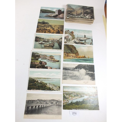 276 - Postcards: Devon, topographical including Parracombe near Ilfracombe, Dartmouth, Colvelly etc