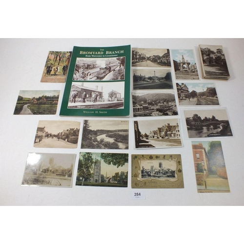 284 - Postcards - Worcs topographical with Broadway including RP's, Malvern with hill donkeys, ARQ etc, We... 