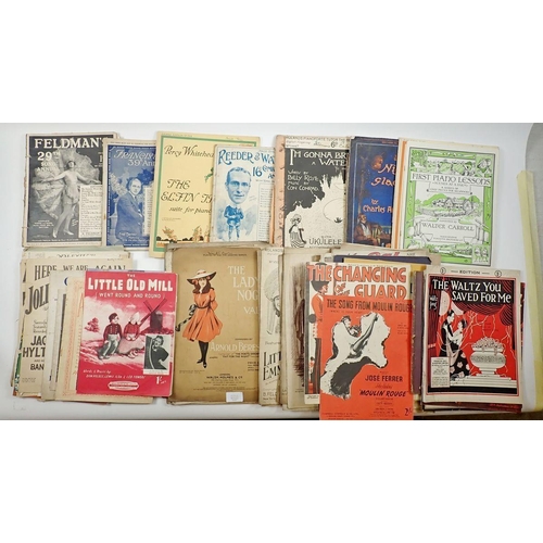 297 - A box of vintage sheet music