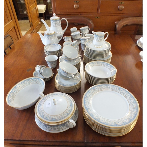 380 - A large Noritake dinner and tea service 'Polonaise' comprising: eight dinner plates, eight salad pla... 