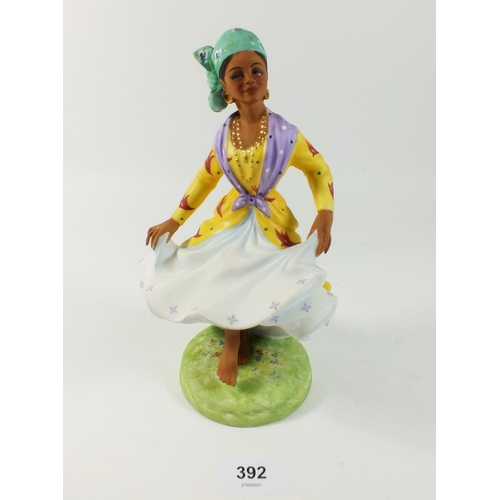 392 - A Royal Doulton figure from Dancers of the World series, 'west Indian Dancer', HN 2384 no. 409 of 75... 