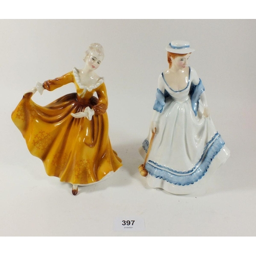 397 - A Royal Doulton figure 'Kirsty' HN 2381 together with 'Summertime' HN 3137