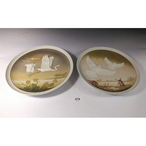 479 - A pair of Hutschenreuther limited edition year plates for 1981 and 1982