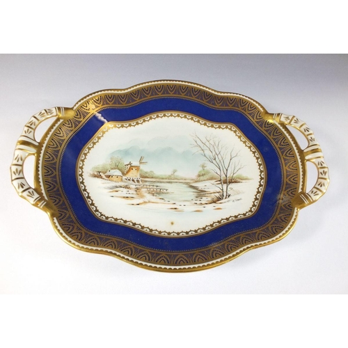 481 - A Coalport limited edition Ironbridge plate 271/500