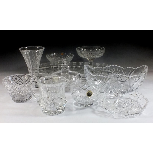 550 - A group of various cut glass including Webb