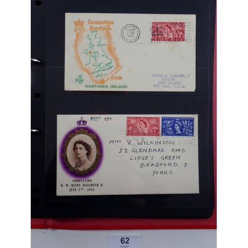 62 - QEII Coronation Omnibus: Fullsome 15-page GB & Br C'wealth commem collection, mint & used, some on c... 