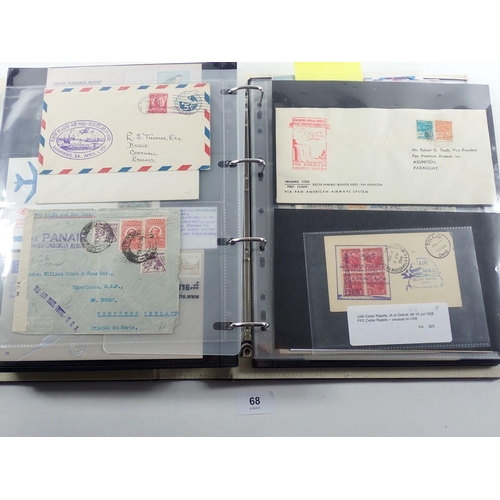 68 - Large collection of 250+ GB, Br C'wealth & ROW air mail covers + over 40 QEII unused air-mail sheets... 