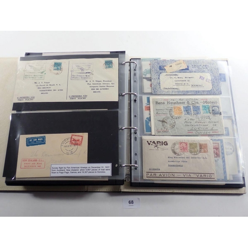 68 - Large collection of 250+ GB, Br C'wealth & ROW air mail covers + over 40 QEII unused air-mail sheets... 