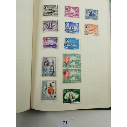 71 - Box of 6 GB & Br C'wealth stamp stock-books and albums; mainly KGV-QEII, a few earlier. Mint & used ... 