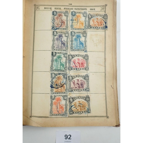 92 - Box of GB, Br Empire & ROW stamps in albums/stockbook (5) and on cover/entires/PC, mainly from KGV-K... 