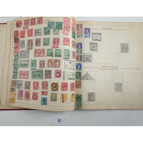 92 - Box of GB, Br Empire & ROW stamps in albums/stockbook (5) and on cover/entires/PC, mainly from KGV-K... 