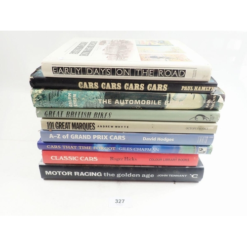 327 - A box of books on motor cars