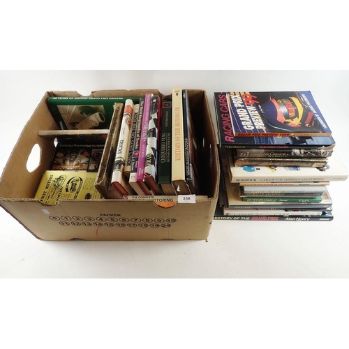 358 - A box of books on cars and transport