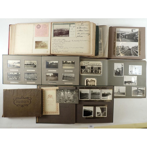 352 - A selection of early to mid 20thC photograph albums