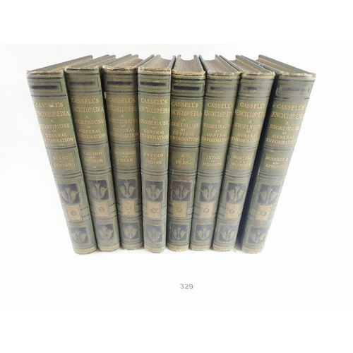 329 - Cassells Encyclopedia a Storehouse of General Information, in eight volumes