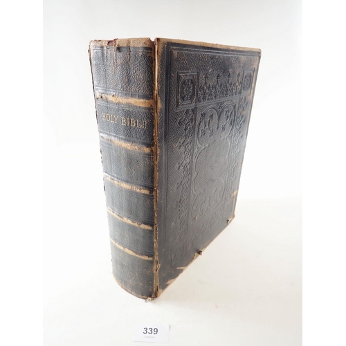 339 - A mid 19thC Oxford University Press Holy Bible