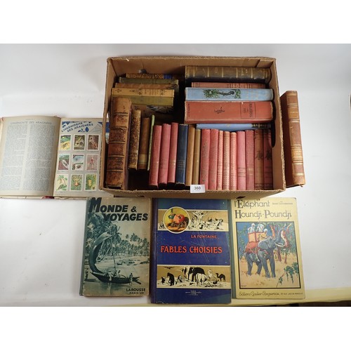 360 - A box of French books