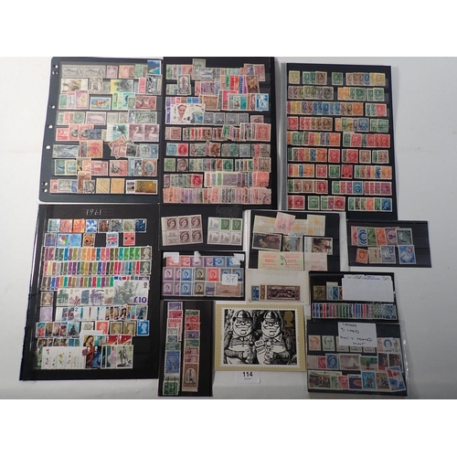 114 - QV-QEII GB & Br Empire/C'wealth mint & used collection in stock-sheets, packets and cards. Incl defi... 