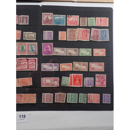 118 - Nepal: Ten full pages of mint/used from early issues on. Incl defin, commem and officials - the latt... 