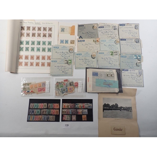 119 - Palestine: Collection of 1918-1940s issues, both mint & used. On sheet, cover, stock-card and as cut... 