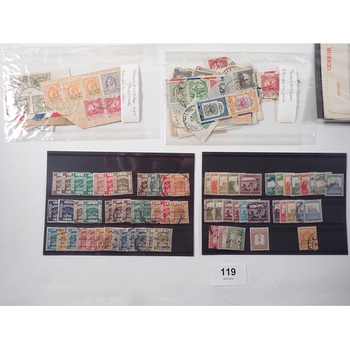 119 - Palestine: Collection of 1918-1940s issues, both mint & used. On sheet, cover, stock-card and as cut... 