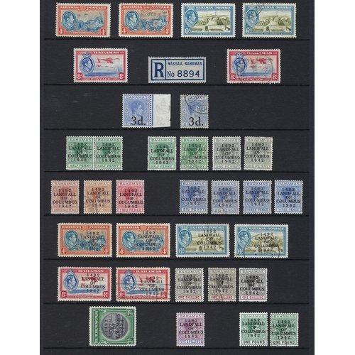 124 - Bahamas: 25 page Hagner album collection, QV - QEII. Defin, commem, Red Cross, special delivery and ... 