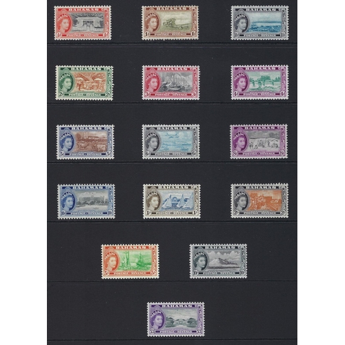 124 - Bahamas: 25 page Hagner album collection, QV - QEII. Defin, commem, Red Cross, special delivery and ... 