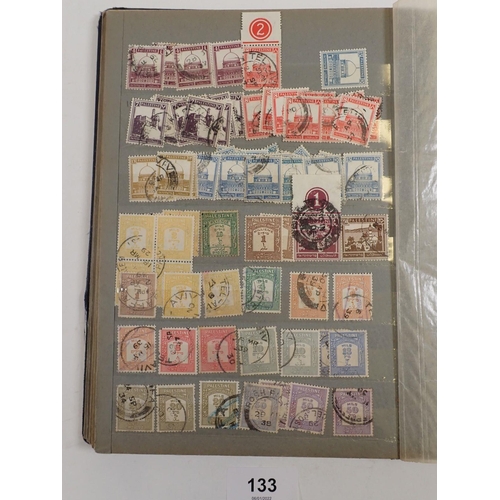 133 - Palestine: 20 page stock-book of mint & used defin & postage due from 1920s on. Blocks, strips, cont... 