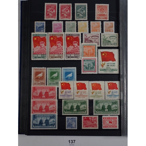 137 - China: Large 30 page stock-book collection of mint & used Imperial, Republic, local, provincial, occ... 