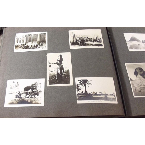 388 - Photographs with some postcards included in albums (6) - mixed periods, GB and overseas much identif... 