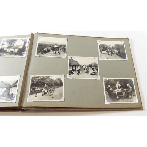 388 - Photographs with some postcards included in albums (6) - mixed periods, GB and overseas much identif... 