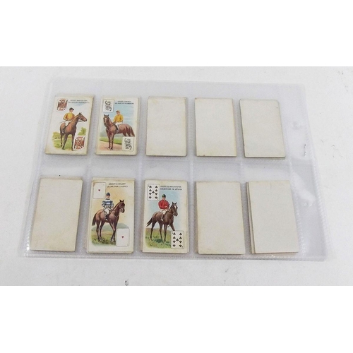 392 - Cigarette/Trade cards - B.A.T (plain backs) 1934 Jockeys and Owners colours with playing card in set... 