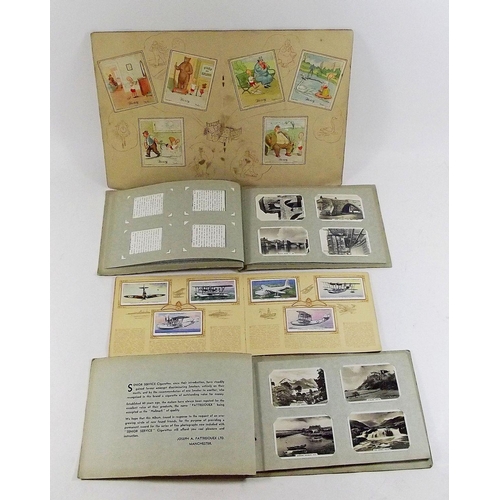 400 - Cigarette cards: selection of sets in manufacturers albums including Pattreiouex British railways et... 