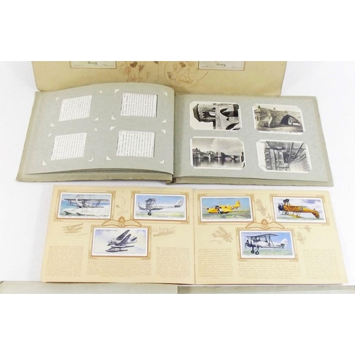 400 - Cigarette cards: selection of sets in manufacturers albums including Pattreiouex British railways et... 