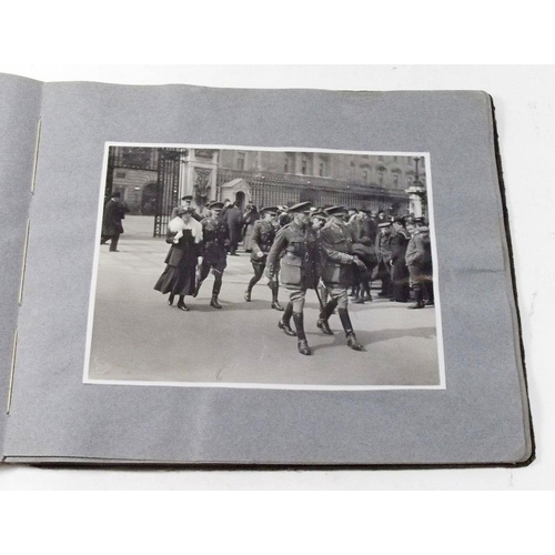 411 - Photograph albums (2) containing mix family/military life photos include 1942 Malta convoy with airc... 