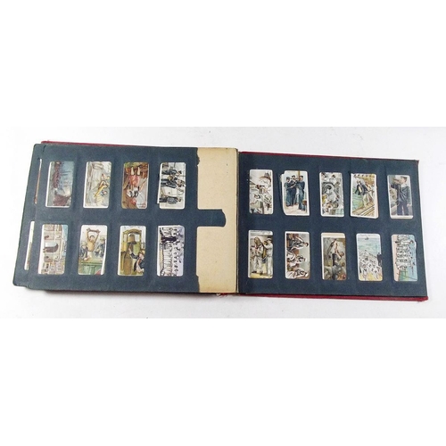 412 - Cigarette cards - in slot in albums including Players 1904 British Empire series, Life on board a Ma... 