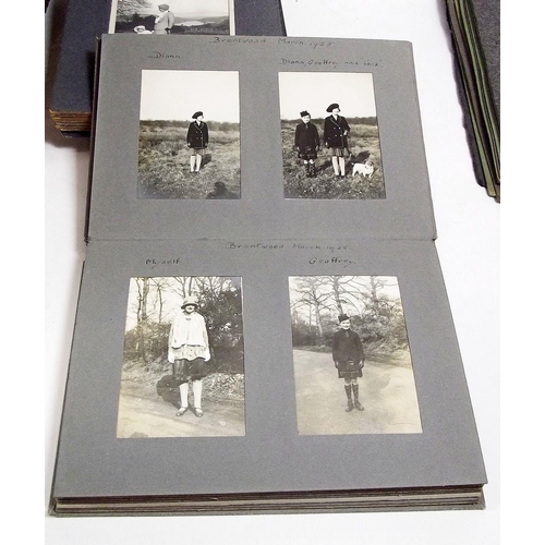 413 - Photographs - accumulation in ten albums and box of loose circa 1900's-1960 approx - many places ide... 