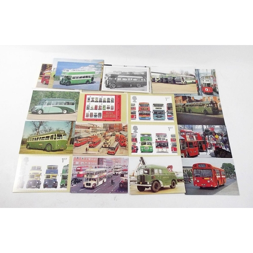 416 - Postcards: Buses - small quantity of modern cards, all featuring buses (which appear to be British) ... 