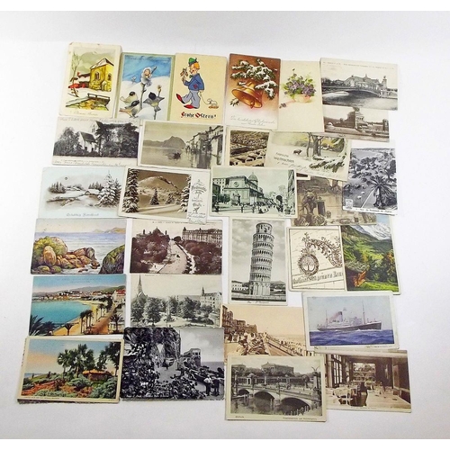 422 - A group of various postcards including topographical South Coast, Isle of Wight, Malta etc.