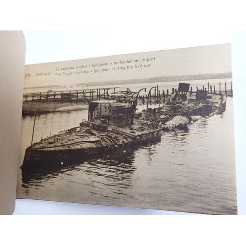 428 - Postcards: contained in four boxes including booklets with naval raid on Zeebrugge etc. quantity of ... 