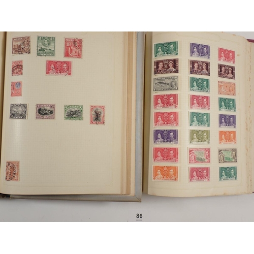 86 - Pair of Simplex albums of GB, Br Empire/C'wealth & ROW stamps, mint & used, incl high values to £1. ... 