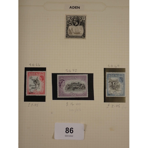 86 - Pair of Simplex albums of GB, Br Empire/C'wealth & ROW stamps, mint & used, incl high values to £1. ... 