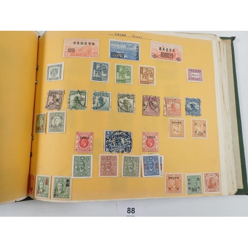 88 - Collection in 2 albums: one of 150+ pages of GB, Br Empire & ROW stamps and the other, QEII pre-deci... 